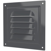 Эра. Решётка вентиляционная вытяжная стальная МЭ Gray