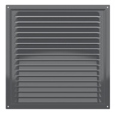 Эра. Решётка вентиляционная вытяжная стальная 2525МЭ Gray