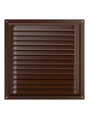 Эра. Решётка вентиляционная вытяжная стальная 2525МЭ Brown