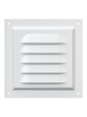 Эра. Решётка вентиляционная вытяжная стальная МЭ White