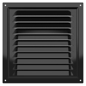 Эра. Решётка вентиляционная вытяжная стальная 2020МЭ Black