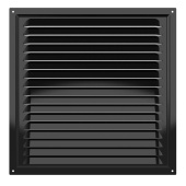 Эра. Решётка вентиляционная вытяжная стальная 3030МЭ Black