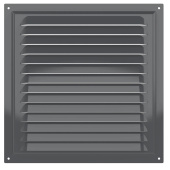 Эра. Решётка вентиляционная вытяжная стальная 2525МЭ Gray