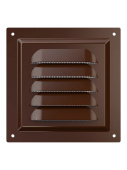 Эра. Решётка вентиляционная вытяжная стальная МЭ Brown