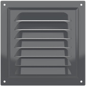 Эра. Решётка вентиляционная вытяжная стальная 1515МЭ Gray