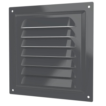 Эра. Решётка вентиляционная вытяжная стальная МЭ Gray