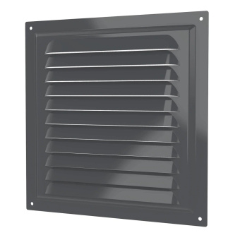 Эра. Решётка вентиляционная вытяжная стальная МЭ Gray