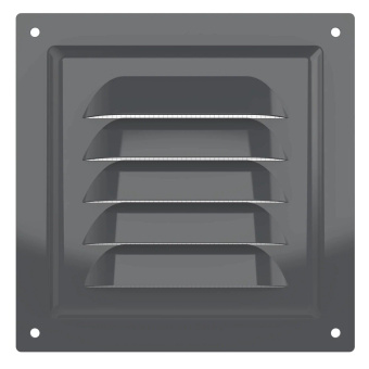 Эра. Решётка вентиляционная вытяжная стальная МЭ Gray