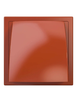 Эра. КФВ Выход стенной вытяжной с обратным клапаном с фланцем терракот