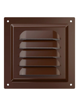 Эра. Решётка вентиляционная вытяжная стальная МЭ Brown
