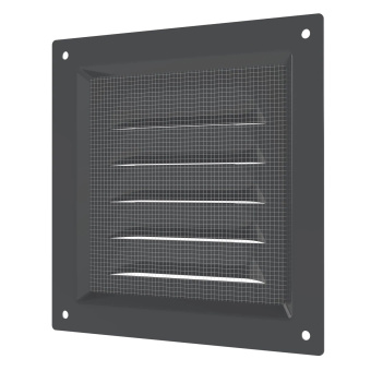 Эра. Решётка вентиляционная вытяжная стальная МЭ Gray