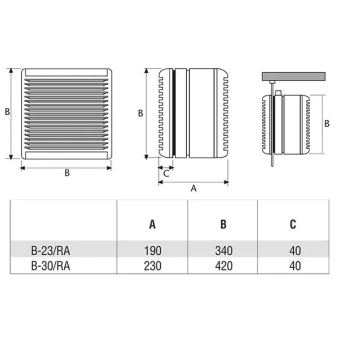 CATА Вентилятор B-23 RA
