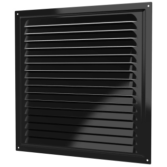 Эра. Решётка вентиляционная вытяжная стальная МЭ Black
