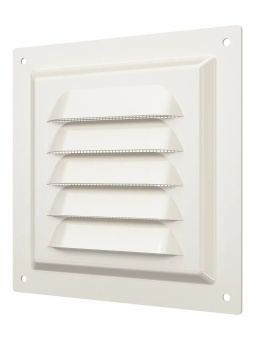 Эра. Решётка вентиляционная вытяжная стальная МЭ Ivory