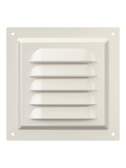 Эра. Решётка вентиляционная вытяжная стальная МЭ Ivory
