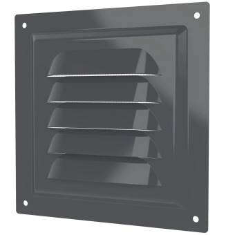 Эра. Решётка вентиляционная вытяжная стальная МЭ Gray