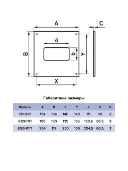 ЭРА. Накладка настенная НПП прямоугольная