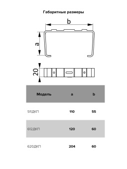 ЭРА Держатель ДКП плоского канала