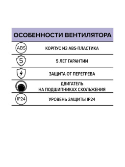 Эра. Вентилятор осевой накладной COMFORT 4