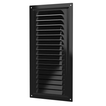 Эра. Решётка вентиляционная вытяжная стальная МЭ Black