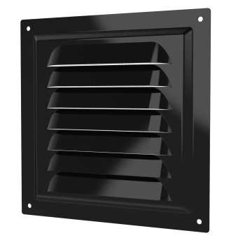 Эра. Решётка вентиляционная вытяжная стальная МЭ Black