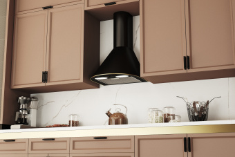 Вытяжка купольная ELIKOR Эпсилон 50П-430-ПЗЛ черный/золото