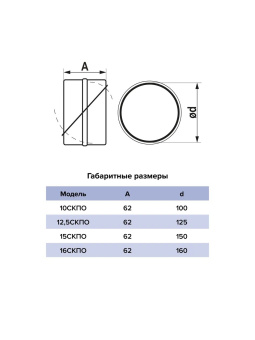 ЭРА Соединитель круглый СКПО с обратным клапаном