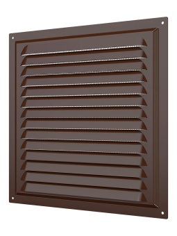 Эра. Решётка вентиляционная вытяжная стальная МЭ Brown