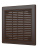 Эра. Решетка вентиляционная накладная Р коричневая Эра. Решетка вентиляционная накладная Р коричневая