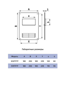 ЭРА. Площадка торцевая ПТГР горизонтальная с решёткой