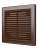Эра. Решетка вентиляционная накладная Р коричневая Эра. Решетка вентиляционная накладная Р коричневая